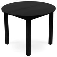 RINGO Čierny okrúhly rozťahovací jedálenský stôl