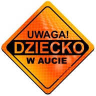 REFLEXNÝ MAGNET POZOR DIEŤA V ORANŽOVOM AUTE REFLEXNÝ MAGNET POZOR DIEŤA V ORANŽOVOM AUTE