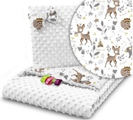 DEKA NA KOČÍK + VANKÚŠEK SET MINKY OBOJSTRANNÝ 2v1 BABYMAM DEKA NA KOČÍK + VANKÚŠEK SET MINKY OBOJSTRANNÝ 2v1 BABYMAM