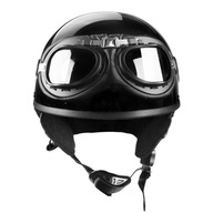 MOTOCYKLICKÁ OTVORENÁ PRILBA CHOPPER SKÚTER S + OKULIARE MOTOCYKLICKÁ OTVORENÁ PRILBA CHOPPER SKÚTER S + OKULIARE