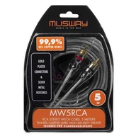 Musway MW5RCA RCA kábel 5 m čistá OFC meď