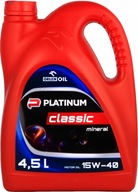 Motorový olej PLATINUM CLASSIC MINERAL 15W40 4,5L