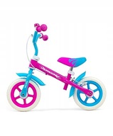 Detský balančný bicykel s brzdou, Pink Candy Detský balančný bicykel s brzdou, Pink Candy
