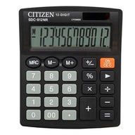 Citizen Calculator SDC812NR, čierna, stolná, 12 Citizen Calculator SDC812NR, čierna, stolná, 12