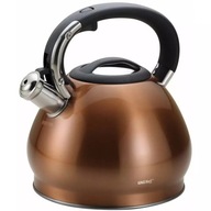 KINGHOFF KH-1213 kanvica s píšťalkou 3,4L HNEDÁ KINGHOFF KH-1213 kanvica s píšťalkou 3,4L HNEDÁ