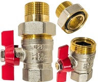 KLAPKA GUĽOVÉHO VENTILU 3/4" DN20 MOSADZ S PREPLACHOVANÍM A MOTÝLÍKOU UZÁVEROU, SILNÁ KLAPKA GUĽOVÉHO VENTILU 3/4" DN20 MOSADZ S PREPLACHOVANÍM A MOTÝLÍKOU UZÁVEROU, SILNÁ