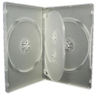 Boxy na 4 x DVD 14mm číry/matný 10 ks
