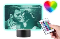 Valentínsky darček LED gravírovanie sošky Plexido Valentínsky darček LED gravírovanie sošky Plexido