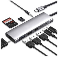 HUB USB-C HDMI 4k UHD Micro SD 3x USB 3.0 Jack PD HUB USB-C HDMI 4k UHD Micro SD 3x USB 3.0 Jack PD