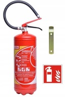 ABC/E GLORIA 6kg práškový hasiaci prístroj + znak + vešiak