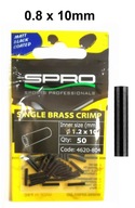 SPRO Single spony Matte Black Crimp 0,8x10mm