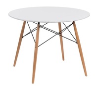 Stôl DTW 100 cm, doska biela