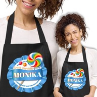 Kuchynská zástera Čierna SLADKOSTI Lollipop NAME Vzory Kuchynská zástera Čierna SLADKOSTI Lollipop NAME Vzory