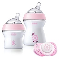 Chicco NaturalFeeling sada: 150ml + 250ml fľaša + cumlík pre výbavičku Chicco NaturalFeeling sada: 150ml + 250ml fľaša + cumlík pre výbavičku