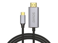 USB Type-C - HDMI kábel SAVIO CL-170 4K 60Hz 1 m USB Type-C - HDMI kábel SAVIO CL-170 4K 60Hz 1 m