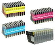 40X ATRAMENTY PRE BROTHER DCP-J125 DCP-J140W 10X SADA 40X ATRAMENTY PRE BROTHER DCP-J125 DCP-J140W 10X SADA
