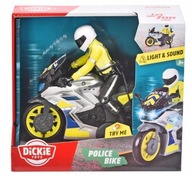 SOS POLICAJNÁ MOTORKA 17CM, DICKIE TOYS SOS POLICAJNÁ MOTORKA 17CM, DICKIE TOYS