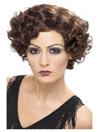 Parochňa 20-tych rokov 20. storočia hnedé vlasy Parochňa curls
