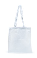 Bavlnená ľanová taška 380x420mm, ucho 70mm BIELA