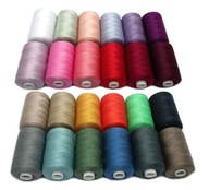 Silné závitové vlákno pre manuálny šijací stroj set 24ks x 915m Polyester Silné závitové vlákno pre manuálny šijací stroj set 24ks x 915m Polyester