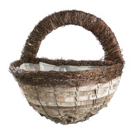 Nástenný kvetináč oblúk Aron, brezová kôra, Ø 30cm/2 Nástenný kvetináč oblúk Aron, brezová kôra, Ø 30cm/2
