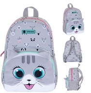 Malý ruksak AK300 Astra KITTY THE CUTE plyšový kocúr s odstávajúcimi ušami Malý ruksak AK300 Astra KITTY THE CUTE plyšový kocúr s odstávajúcimi ušami