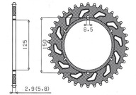 Zadné ozubené koleso SUNSTAR 899 48 KTM SX/EXC (JTR897,48) Zadné ozubené koleso SUNSTAR 899 48 KTM SX/EXC (JTR897,48)