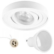 ZAPUSTENA LED TRUBICE LED GU10 BIELA ​​+GU10 7w