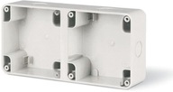 Scame Box na povrchovú montáž, 2 moduly, M95x2, IP66, Scame Box na povrchovú montáž, 2 moduly, M95x2, IP66,