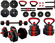 Sada činky, činky, kettlebelly, kliky na push-up Sada činky, činky, kettlebelly, kliky na push-up