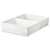 IKEA STUK Krabica s priehradkami biela 34x51x10 cm