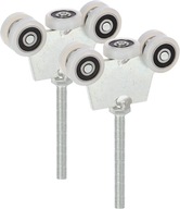 2X VOZÍK 5 VÁLEC PRE POSUVNÉ BRÁNY 8MM SKRUT