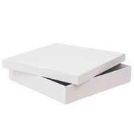 Kartónová krabica 33,5 x 33,5 x 6,5 cm biela
