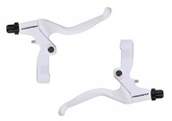 BRZDOVÁ PÁKA NA BICYKEL PROMAX ALUMINIUM BIELA BRZDOVÁ PÁKA NA BICYKEL PROMAX ALUMINIUM BIELA
