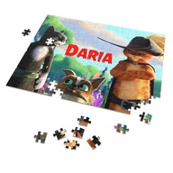 Puzzle + MENO Kocúr v čižmách VZORY A4 70 ks Puzzle + MENO Kocúr v čižmách VZORY A4 70 ks