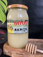 Akáciový med 1,1 kg z Poľska zo včelnice Rombel Akáciový med 1,1 kg z Poľska zo včelnice Rombel