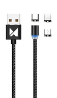 MAGNETICKÝ USB KÁBEL 3 v 1 s vymeniteľnými koncovkami