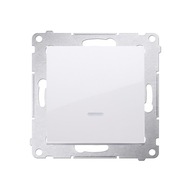 Jediný spínač s bielym LED aktivačným signálom Simon54 Jediný spínač s bielym LED aktivačným signálom Simon54