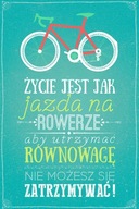 Plagát s nápisom Typografický bicykel 61x91,5 cm