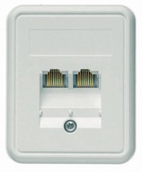 Telegartner Zásuvka na povrch 2xRJ45 cat.5e UTP Telegartner Zásuvka na povrch 2xRJ45 cat.5e UTP