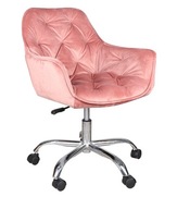 Bucket Stolová stolička, ružová Velour Q190 Q-190