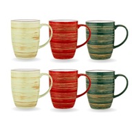 Farebný porcelánový hrnček 460 ml - sada 6 ks Farebný porcelánový hrnček 460 ml - sada 6 ks
