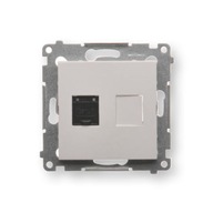 Simon 54 Gn.comp.kondenzátor RJ45 kat.6 s bielou uzávierkou Simon 54 Gn.comp.kondenzátor RJ45 kat.6 s bielou uzávierkou