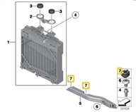 BMW F10 F11 Prídavný prvok tlmenia chladiča