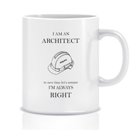 Personalizovaný darčekový hrnček pre architekta Personalizovaný darčekový hrnček pre architekta