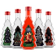 5x fľaša VIANOČNÝ STROMČEK 500ml + VIANOČNÁ ŠTÍTOK Vianočné fľaše tinktúry vína 5x fľaša VIANOČNÝ STROMČEK 500ml + VIANOČNÁ ŠTÍTOK Vianočné fľaše tinktúry vína