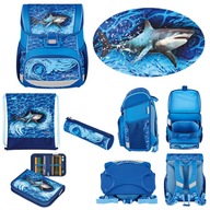 Súprava školskej tašky Loop Plus Blue Shark HERLITZ