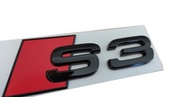 Audi S3 Emblem Black zadný odznak RS 8P 8V Audi S3 Emblem Black zadný odznak RS 8P 8V