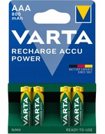4x BATÉRIE (NiMH) VARTA R3 AAA 800mAh 4x BATÉRIE (NiMH) VARTA R3 AAA 800mAh