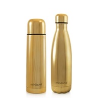 Miniland Termoska + fľaša DELUXE 500 ml zlatá